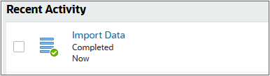 Import Data completed